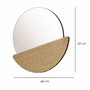 Hanah Home Espejo Ecológico Flotal-E Crescent - Bronce